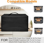 Ninja Foodi 10-in-1 Oven Cover for DT201/DT251/DT501/DT551 XL Pro, Heat Resistant Dust Proof Protector, Waterproof Countertop Appliance Cover Fits 16.94"D x 20.09"W x 13.40"H
