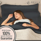 Bella Coterie Luxury Bamboo Viscose Twin XL Size Sheet Set | 100% Organically Grown | Ultra Soft | Cooling for Hot Sleepers | 18" Deep Pocket [Charcoal Grey]