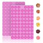 2 PCS Animal Silicone Molds, 104 Cavity Frog, Lizard, Snails Shaped Mini Silicone Molds for Baking Biscuits, Cookie,Candy, Chocolate, Jelly,Ice Cube,Pet Dog Treats Mold