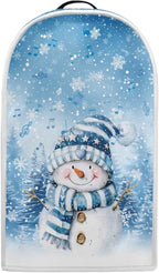 Christmas Blender Cover Dust Cover for Kitchen Snowman Food Processor Dust Covers with Handle Easy to Install Protection Covers for Stand Mixer Juice Machine Christmas Decor