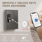 32 Key Lock Box Wall Mount, Smart Key Cabinet One Time Password/APP Bluetooth/Fixed/Wi-Fi Remote/Key Unlock, Key Management for Valets/Realtors/Office/Hotel