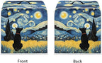 Coffee Maker Covers With Top Handle Folding Coffee Machine Dust Covers For Blender Mixer Juice Machine Keep Office Home Kitchen Clean Starry Night Dog Pattern