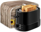 Sunflower 2 Slice Toaster Cover, Dustproof Bread Maker Oven Cover, Small Kitchen Appliance Protector, Anti-Fingerprints Kitchen Bread Machine Protection