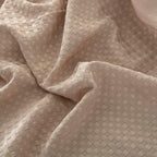 Queen Bed Skirt, Pleated Waffle Weave Bed Skirt with Split Corners, Tailored Dust Ruffle 18 Inch Drop Easy Fit, Machine Washable (Cream, Queen - 18" Drop)