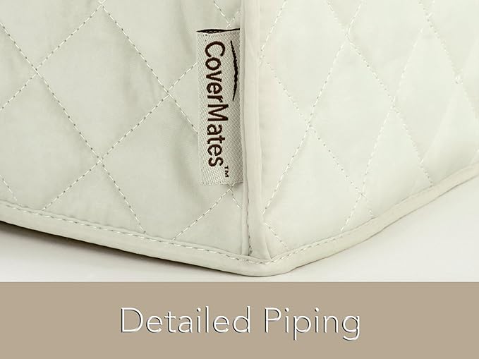 Covermates Keepsakes Toaster Cover - Dust Protection - Stain Resistant - Washable Appliance Cover, Cream