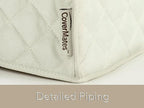 Covermates Keepsakes Toaster Cover - Dust Protection - Stain Resistant - Washable Appliance Cover, Cream