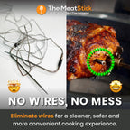 MeatStick Chef Bluetooth Wireless Meat Thermometer, 4-Sensor Slim Probe