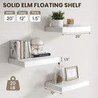 Dreamland White Floating Shelves