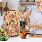 Retro Roses Butterflies Blender Cover Kitchen Coffee Maker Cover Dust Protection Romantic Home Decor for Blender Food Processor juicer Easy to Install Kitchen Appliance Cloth Cover