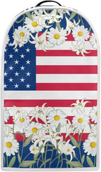 Blender Dust Cover Stand Mixer or Coffee Maker Appliance Cover 4th of July Anti Fingerprint Polyester Dust Proof Stain Resistant Blender Cover for Home Kitchen, American Flag Daisy