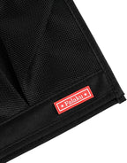 Bedside Caddy,Bedside Organizer Caddy Under Mattress,Holds Magazines,Books (4 Pockets-Black)