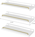RYOFOBETTO Floating Shelves for Wall Decor, Living Room, Picture Frames