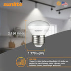 Sunlite LED R14 Mini Flood Light Bulbs, 4 Watts, 250 Lumens, Medium Base