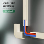 Beige Cord Hider, 212.6in Cord Covers for 1-2 Wires on Wall, Paintable Wire Hider Wire Covers for Cords on Walls, Easy Set-up Cable Hider Cable Raceway to Hide Cords on Wall, W0.59 H0.4in, Beige