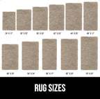 GORILLA GRIP Bath Rug Mat 48x24, Thick Absorbent Chenille, Quick Dry Microfiber Mats, Rubber Backing Washable Shower Floor Rugs, Bathmat Runner, US Designed Bathroom Home Decor Accessories Gray Beige