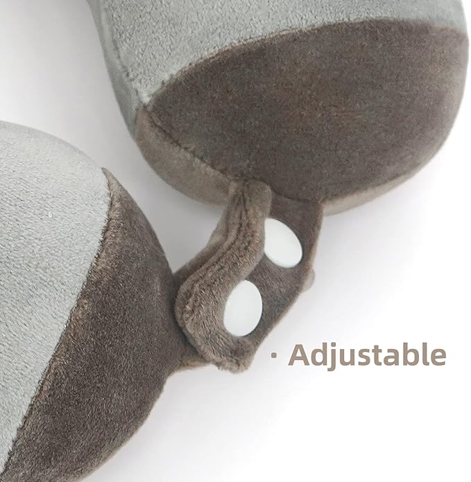 Niuniu Daddy Sloth Kids Neck Pillow for Traveling, 100% Memory Foam Soft Travel Pillow, Airplane Travel Road Trip Essential for Children, Neck Support, Stop Head from Falling Forward for Sleeping