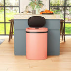 PayLessHere | 13 Gallon Plastic Trash Can | Pink | Automatic Touchless Lid with Motion Sensor | Kitchen Garbage Can with Waterproof Design | for Home, Office, Bathroom | Pack of 1