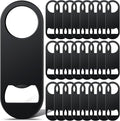 Remerry Bottle Openers Stainless Steel Flat Bottle Opener Bulk 3.4 x 1.3 Inches Bartender Beer Key Soda Can Mini Speed for Kitchen, Bar or Restaurant (Black,25 Pcs)
