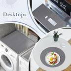 Drawer and Shelf Liner for Kitchen Cabinet: 23 in X 20 Ft Non Slip Waterproof Shelf Paper Non Adhesive Refrigerator Liners Pure Grey Easy Liners for Bathroom with Knife Tape Measure