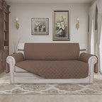 Easy-Going Sofa Slipcover Reversible Loveseat Sofa Cover Couch Cover for 2 Cushion Couch Furniture Protector with Elastic Straps for Pets Kids Dog Cat (Oversized Loveseat, Brown/Brown)
