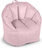 Big Joe Milano Plush Desert Rose Beanbag Chair