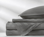 Pure Bamboo Twin Sheets, Genuine 100% Organic Viscose Derived from Bamboo Bed Sheet Set, Luxuriously Soft & Cooling, Double Stitching, 2 Year Quality Promise (Twin, Jacquard Stone)