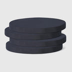 WestinTrends Solace Outdoor Patio Kitchen Dining Chair Round Seat Cushions Set of 4, 16 x 16, Navy Blue