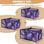 Convection Oven Dust Cover with Pockets, Easy to Clean, Electric Appliance Protector Smart Microwave Oven Cover for Countertop, S, 14.5 x 18.5 x 9 Inches, Violet Gold Marble