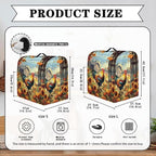 Stand Mixer Cover Rooster Sunflower Stand Mixer Dust Cover Kitchen Counter Food Processor Covers Dust Protection Stand Coffee Maker Home Kitchen Appliance Decor
