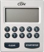 CDN Direct Entry 2- Alarm Digital Kitchen Timer | Counts Up & Down, 10 Hours by Hours, Minutes & Seconds, Big Digit, Loud & Long Audio/Vibrate Alarm, Stand, Hang, Magnet Mounting - TM30