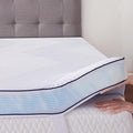Full Size Memory Foam Mattress Topper 3 Inch with Removable Soft Cover Ventilated Breathable Cooling Mattress Pad Portable Bed Topper for Back Pain and Pressure Relief, CertiPUR-US Certified