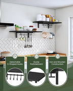 CHOEZON Wall-Mounted Pot Racks, Floating Shelves, Wall Shelves, Vintage Pot
