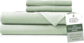 Hotel Sheets Direct 4 Piece Bed Sheet Set California King Size, 100% Viscose Derived from Bamboo Sheets Set with 2 Pillowcases, Cooling & Breathable Luxury Bedding, Moisture-Wicking, Light Green