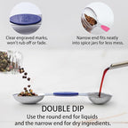 12 PCS Measuring Cups and Spoons Set Stainless Steel, 5 Measuring Cups with Colorful Silicone Handle and 6 Double-Sided Magnetic Measuring Spoons & 1 Leveler for Cooking and Baking (5+6+1)