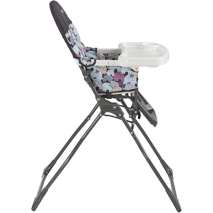 Cosco Kids Highchair for Baby, Simple Foldable High Chair, Convenient, Lightweight, and Compact Design, Elephant Puzzle