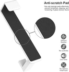 HUFEEOH Over Door Hooks, Stainless Steel Door Hanger with Non-Slip Pads, Easy Install Towel Coat Storage Fits 1-3/4" Thick Door (White, Fits 1-3/4" Thick Door -L Shape - 2 Pack)