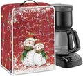 Coffee Maker Dust Cover, Cute Snowman Christmas Mixer Dustproof Protector Kitchen Appliance Xmas Decor