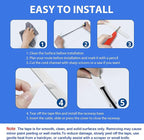 ZhiYo Cord Hider for One Wire, 102in Cable Hider Concealer, Paintable Wall Wire Covers, PVC Cable Management Raceway for A Thick Extension Cord, W0.59 H0.4in, Black