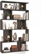 Giantex 5-Tier Bookshelf, 10-Cube Geometric Book Case