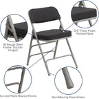 Flash Furniture HERCULES Series Premium Curved Triple Braced & Double Hinged