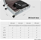 TABITORA Portable Hanging Travel Shelves Bag Packing Cube Organizer Suitcase Storage Large Capacity