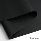 Table Runners 72 Inches Long, Dual-Sided Faux Leather Farmhouse Table Runner Waterproof Heatproof Non-Slip for Living Room Party Home Decor Holiday Decorations(Black, 12 x 72 Inch)