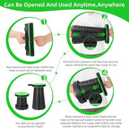 Qiguet Collapsible Stool, Folding Chair - Upgraded Portable Chair with Load Capacity 400lbs, Portable Stool for Camping Fishing Hiking - Folding Stool with Carrying Straps,Gifts for Fisherman (Green)