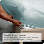 Bare Home 2-Pack Fitted Bottom Sheets Split King - Premium 1800 Ultra-Soft Microfiber - Deep Pocket - 4 Twin XL Fitted Sheets (Split King, Light Blue)