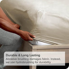Bare Home 2-Pack Fitted Bottom Sheets Split King - Premium 1800 Ultra-Soft Microfiber - Deep Pocket - 4 Twin XL Fitted Sheets (Split King, Sand)