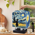Coffee Maker Covers With Top Handle Folding Coffee Machine Dust Covers For Blender Mixer Juice Machine Keep Office Home Kitchen Clean Starry Night Dog Pattern