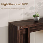 Garvee 70.9-Inch Entryway Table, Wooden Farmhouse Console Table, Thick Sofa Table Behind Couch Table, Long Console Tables for Entryway Living Room, Walnut