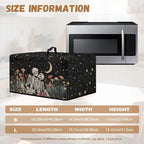 Microwave Oven Dust Cover, Halloween Skull Heat-Resistant Dust Proof Waterproof Oven Cover for Smart Oven Air Fryer Microwaves Easy-Clean Printed Countertop Microwaves Dusts Covers