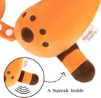 Niuniu Daddy Red Panda Kids Neck Travel Pillow for Traveling, Portable Memory Foam Neck Supportive Cervical Pillow for Long Flights Airplane, Car Headrest Sleeping for 3-8 Y/O Boys Girls Toddler