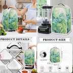 Palm Tree Dust Cover for Kitchen Blender, Toaster, Bread Maker & More - Washable, Dustproof Appliance Protection Accessory